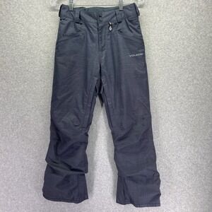Volcom Snow Pants Boys Large Battlefield Insulated Modern Straight Board‎ Gray